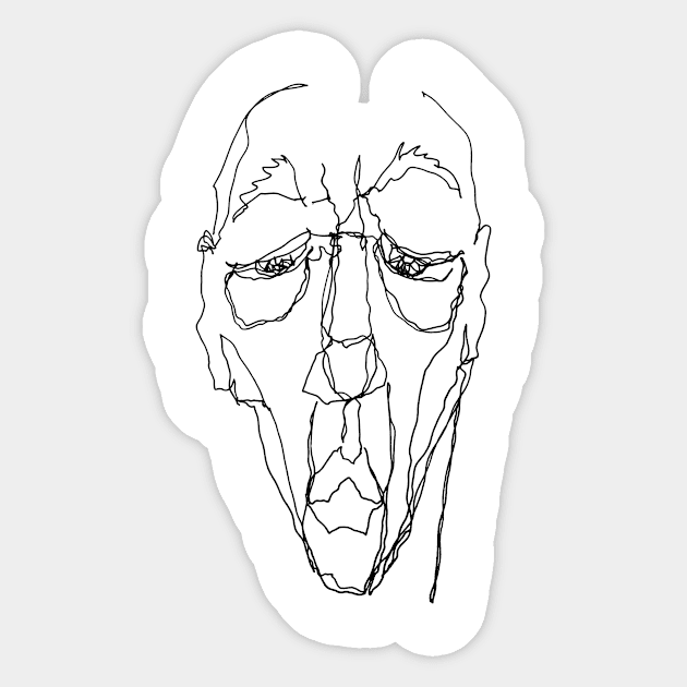 Portrait 10-line drawing Sticker by alec